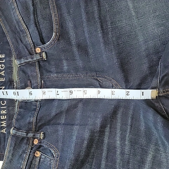 American Eagle Size 32x32 Ne(x)t Level Flex Dark Wash Slim Blue Jeans, Exc. Cond - Picture 5 of 12